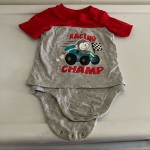 Racing champ monkey onesie/ shirt 18m